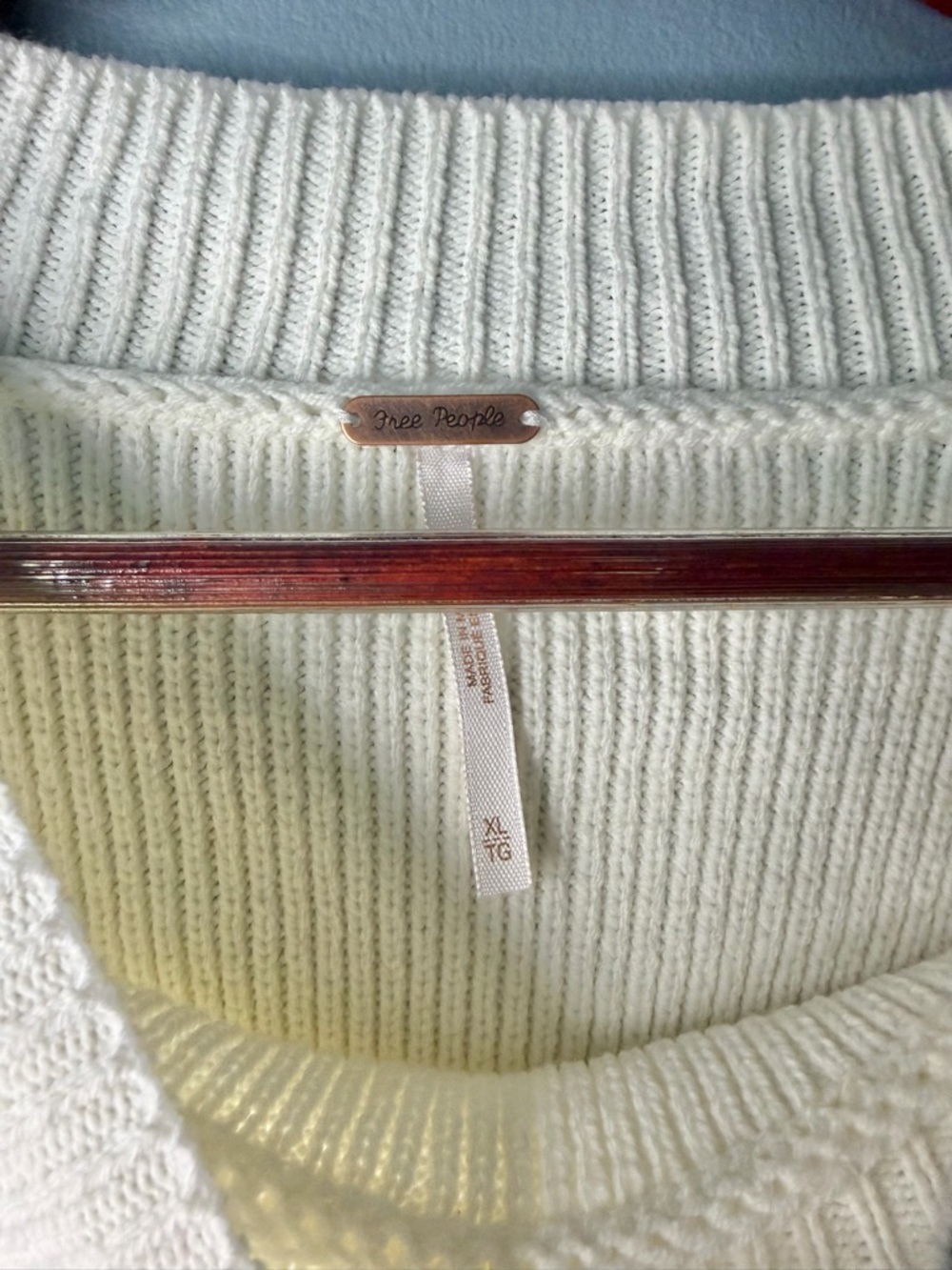 NWT Free People Easy Street Crop Pullover | Size XL - Picture 5 of 7